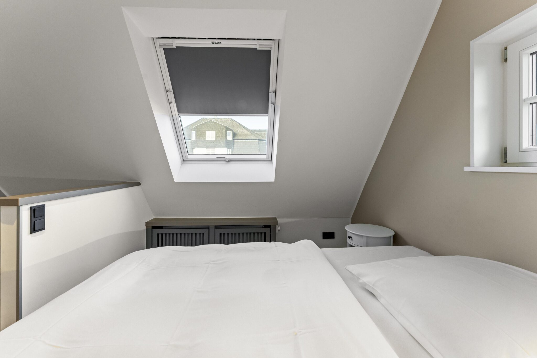 Schlafzimmer einer Ferienwohnung auf Sylt