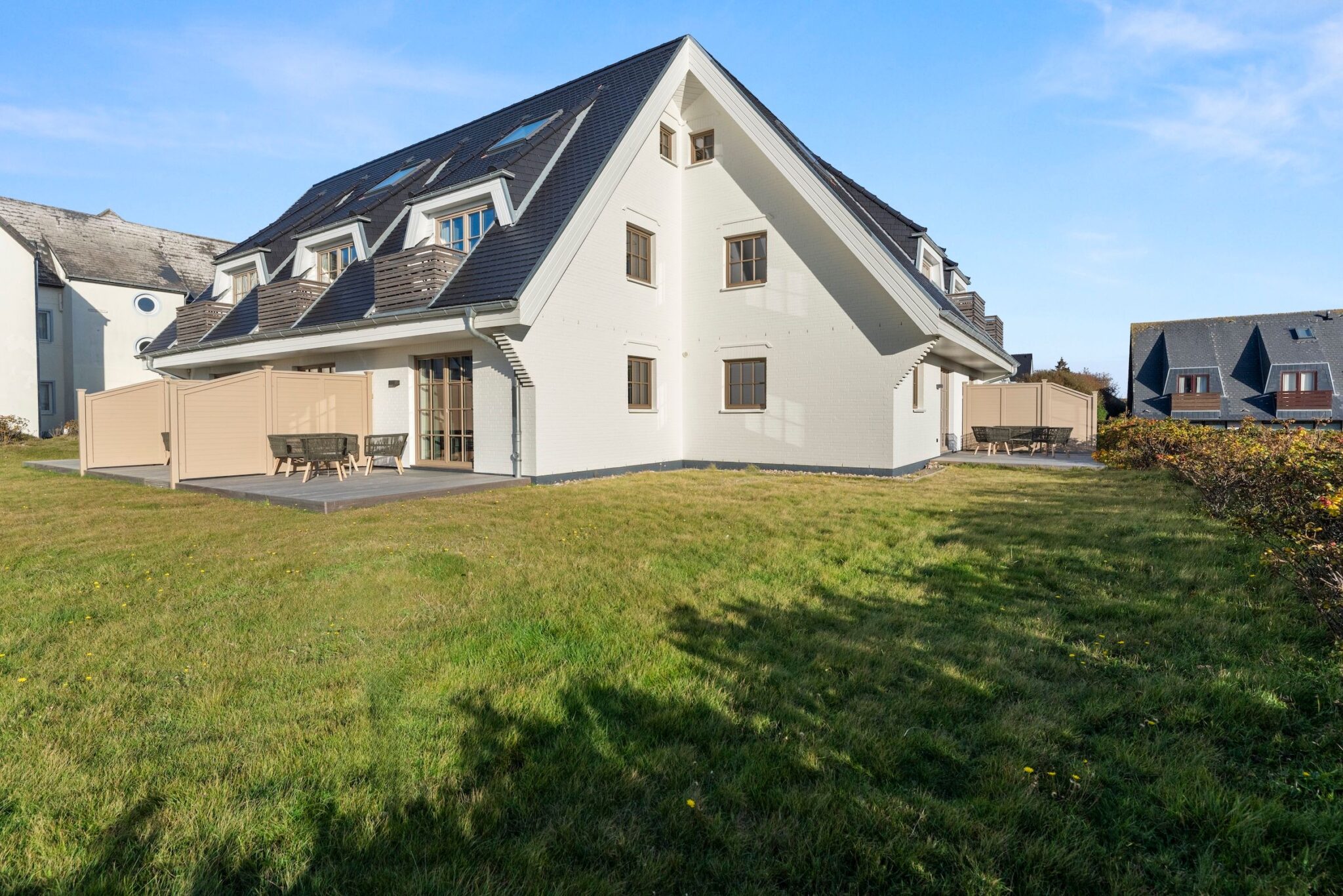 Garten einer Ferienwohnung auf Sylt
