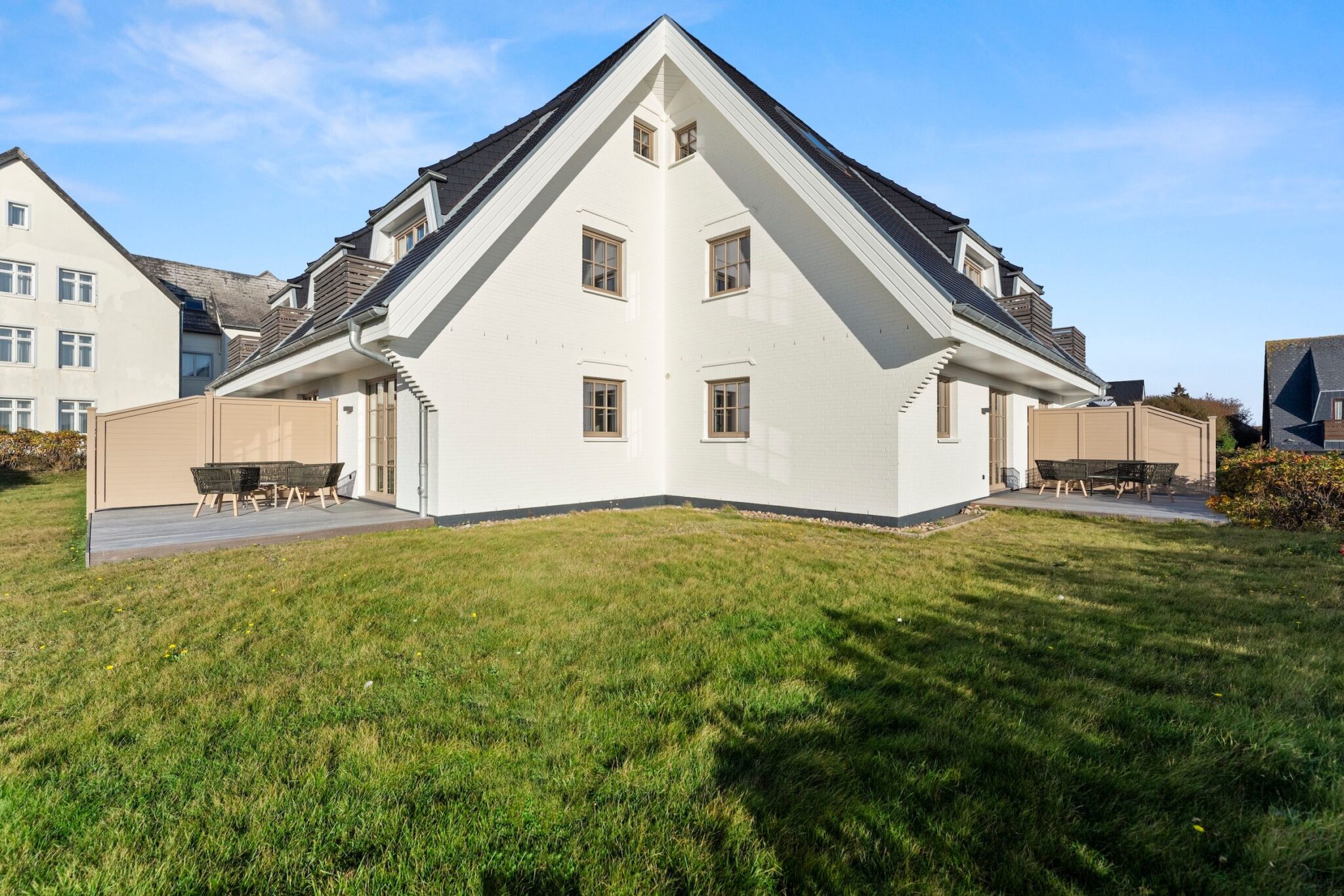 Garten einer Ferienwohnung auf Sylt