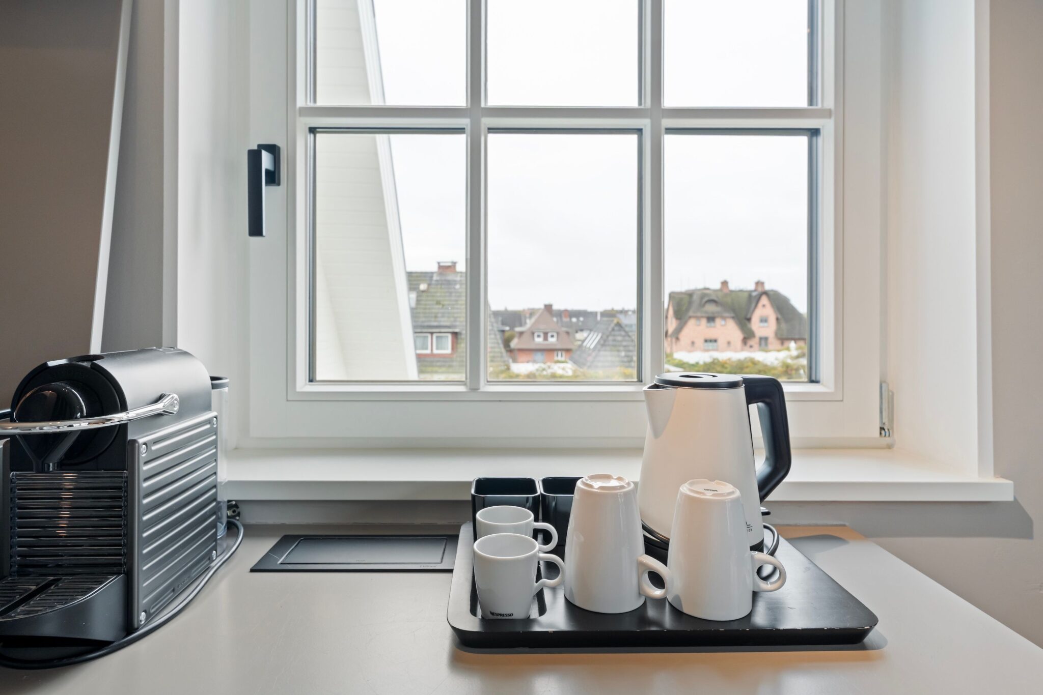 Küche einer Ferienwohnung auf Sylt