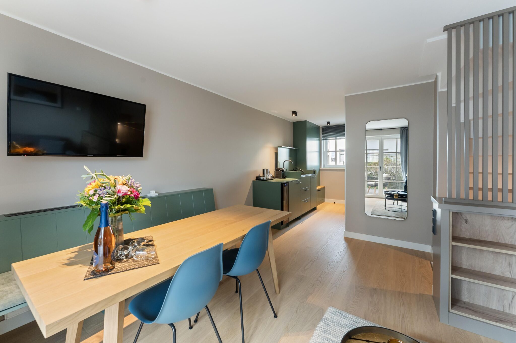 Essbereich einer Ferienwohnung auf Sylt