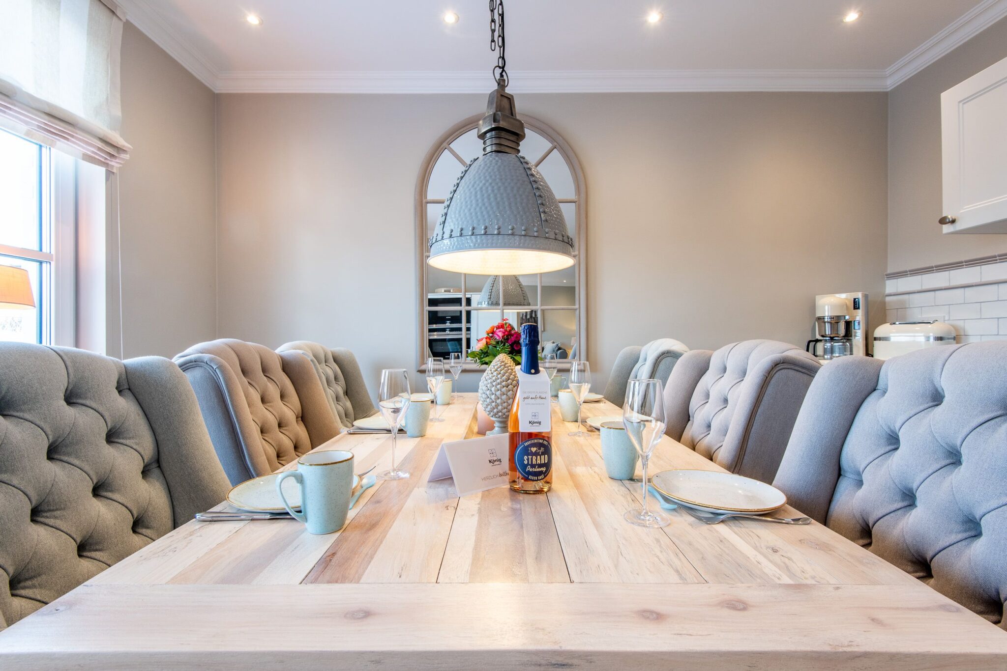 Esstisch in Ferienhaus auf Sylt