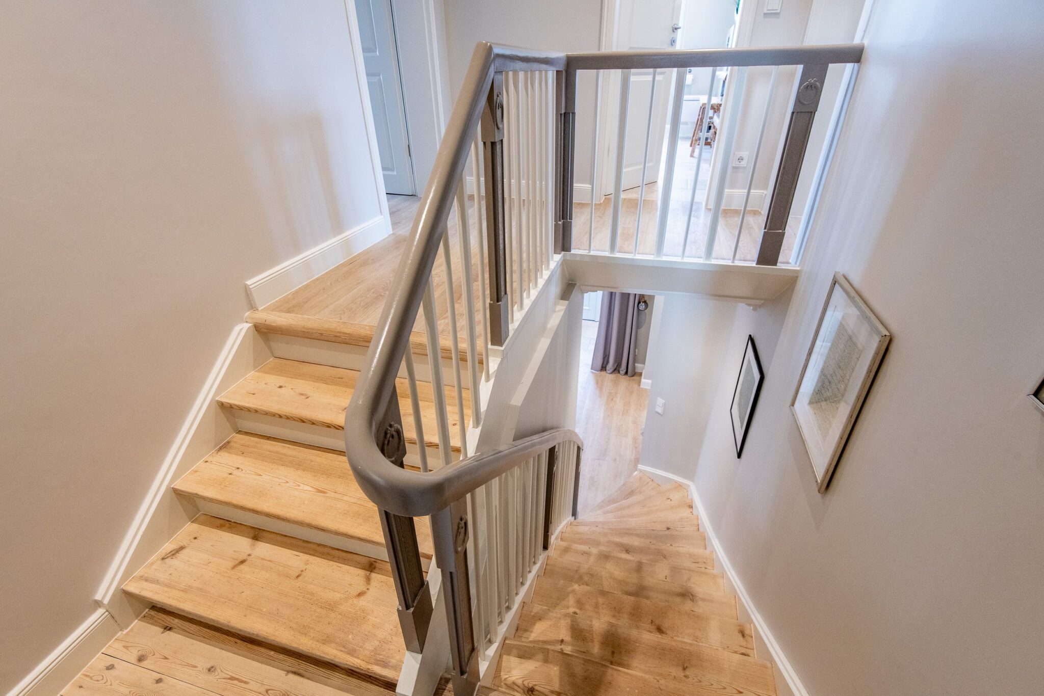 Treppenhaus in Ferienhaus auf Sylt