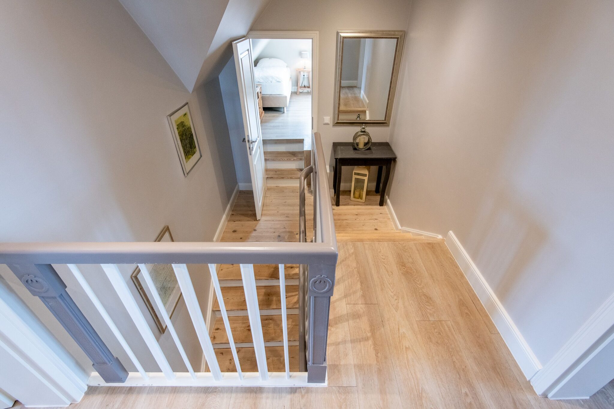 Treppenhaus in Ferienhaus auf Sylt