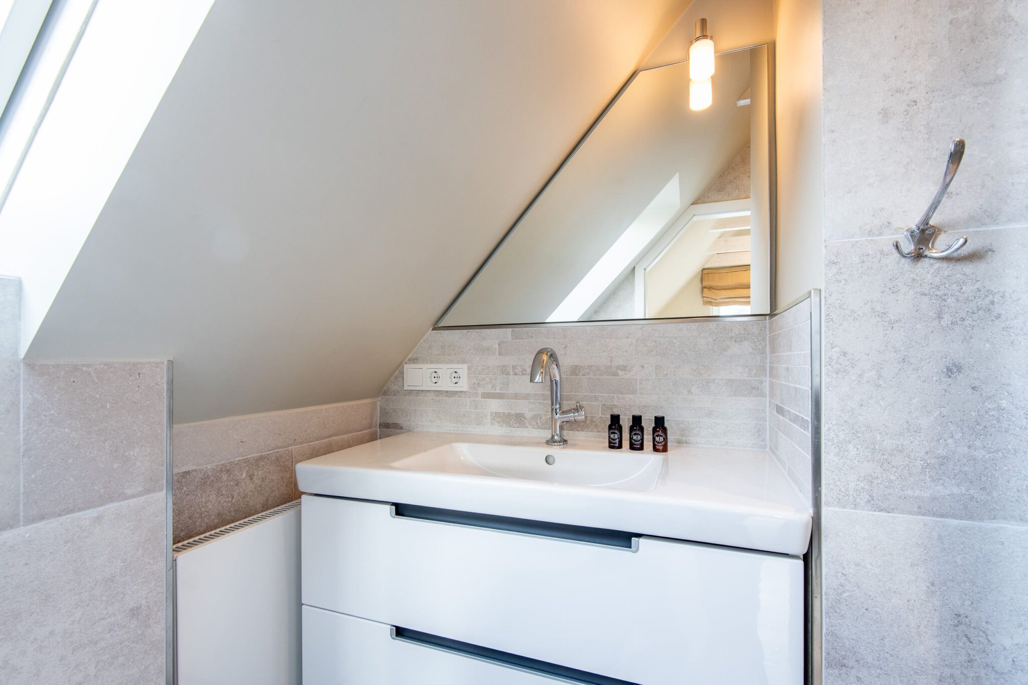 Waschbecken in Ferienhaus auf Sylt