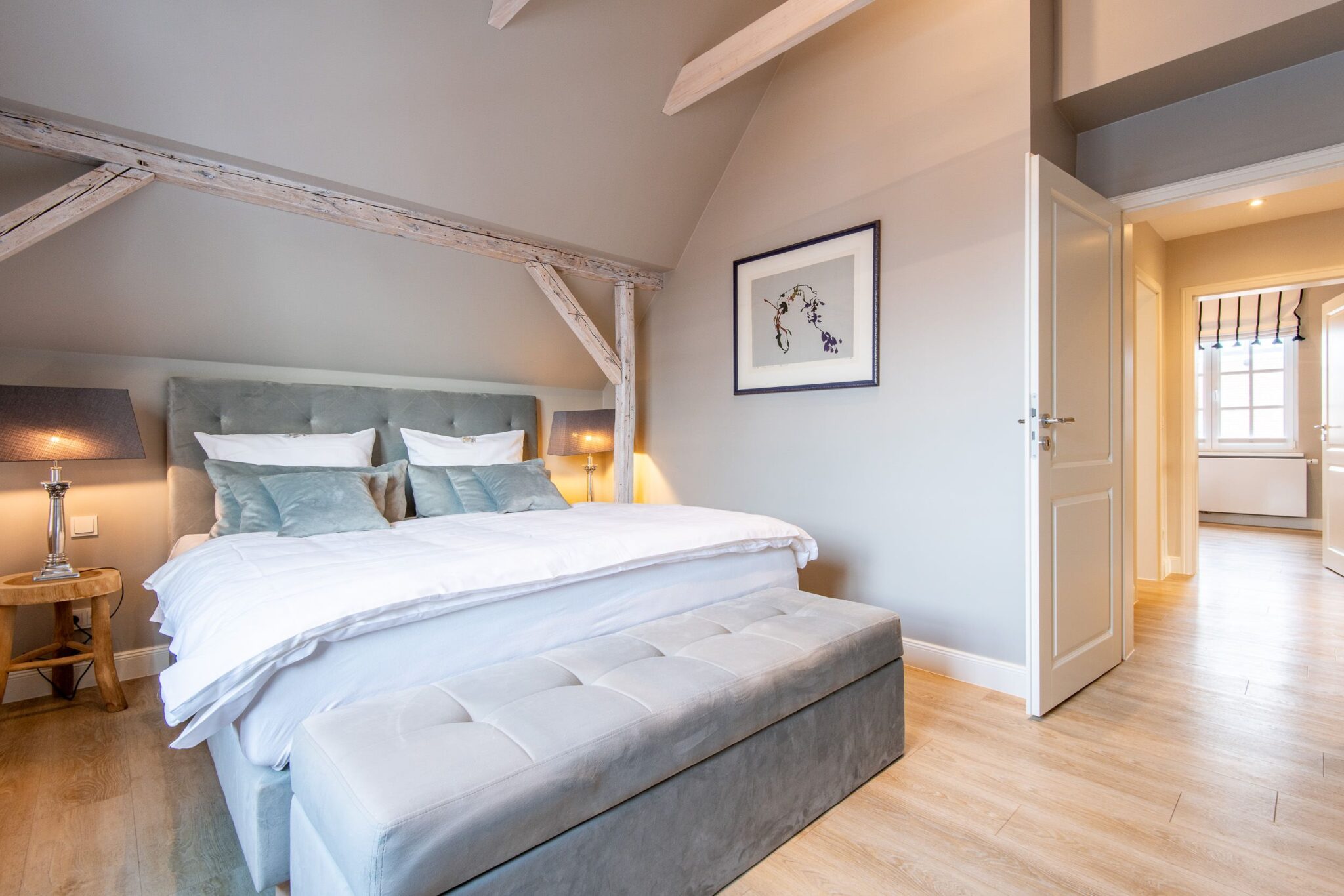 Schlafzimmer in Ferienhaus auf Sylt