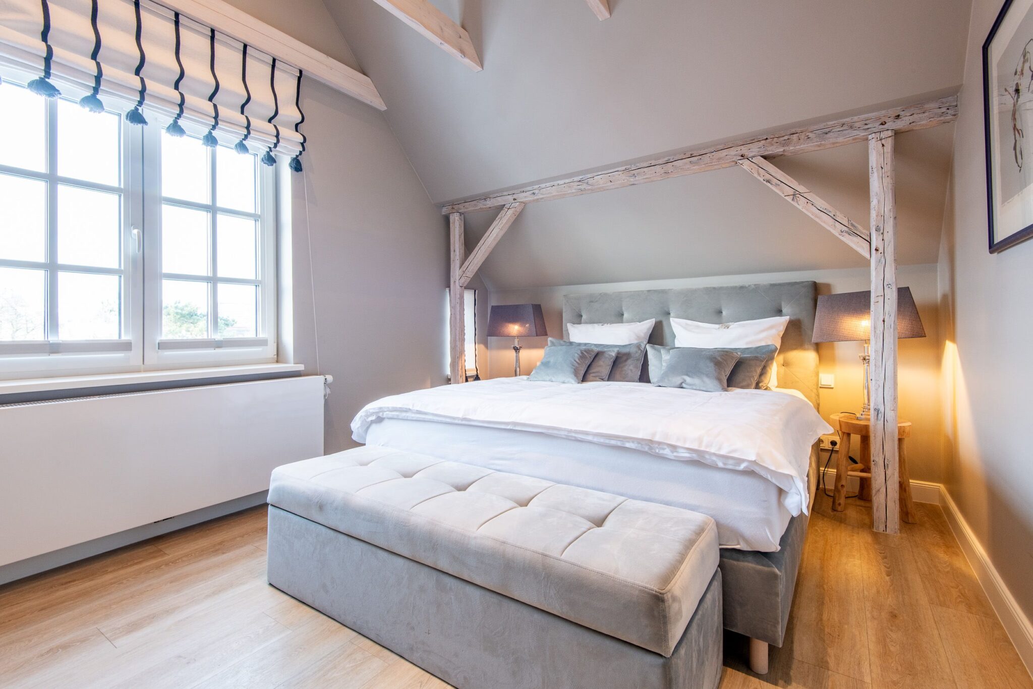 Schlafzimmer in Ferienhaus auf Sylt