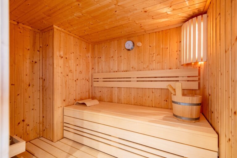 Sauna in Ferienhaus auf Sylt