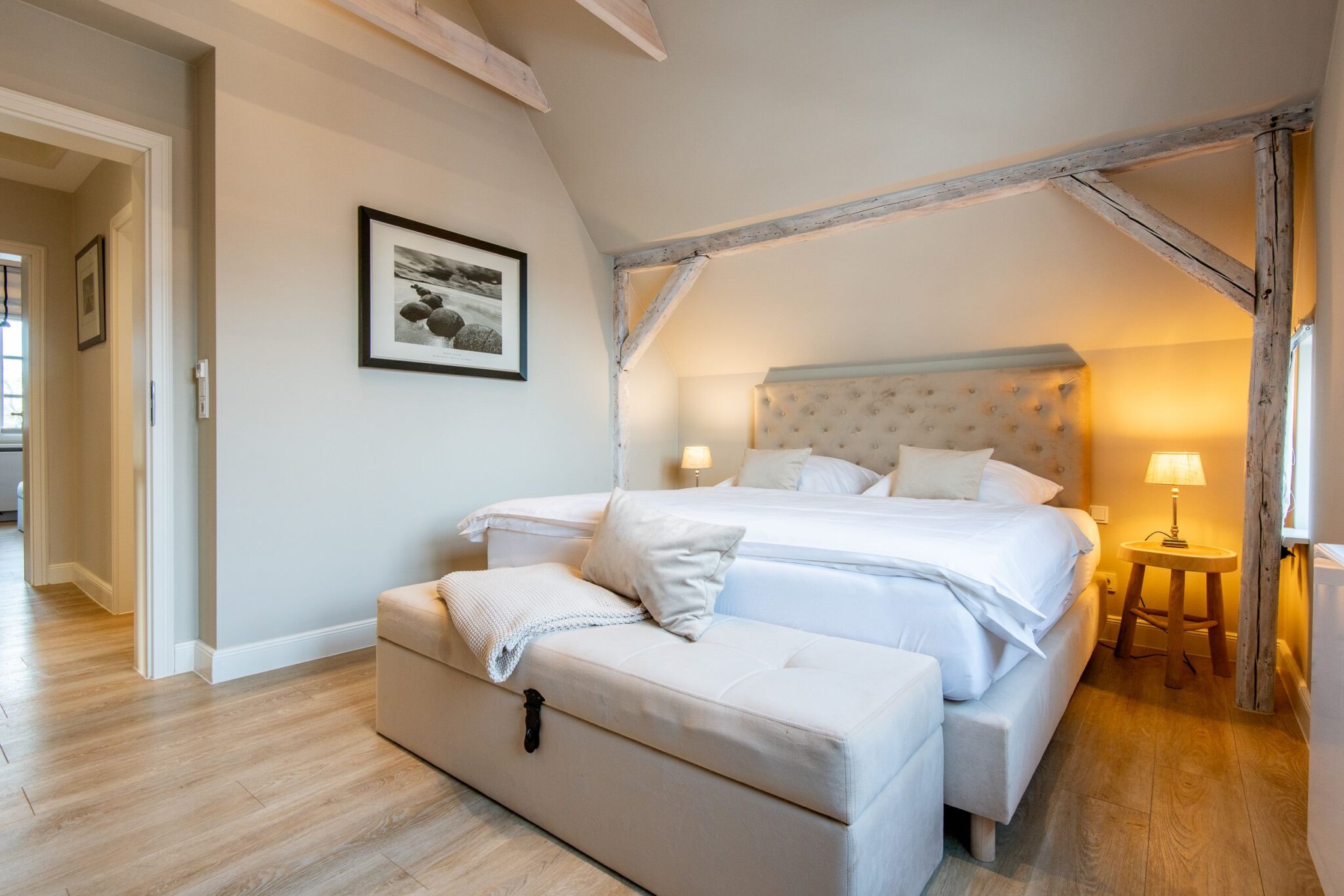 Schlafzimmer in Ferienhaus auf Sylt