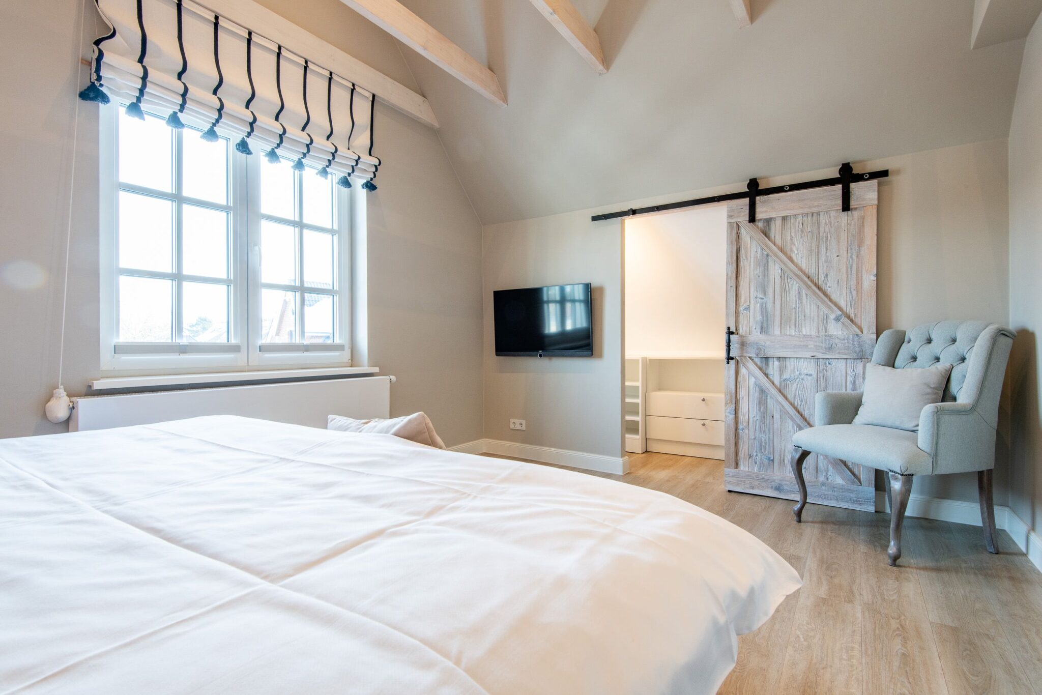 Schlafzimmer in Ferienhaus auf Sylt