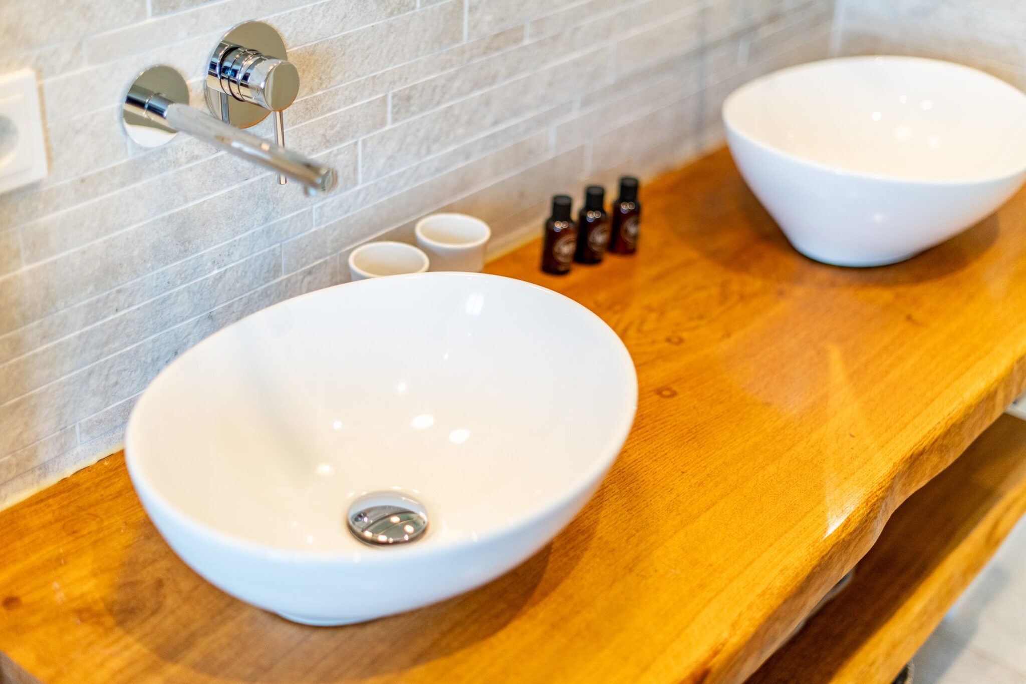 Waschbecken in Ferienhaus auf Sylt