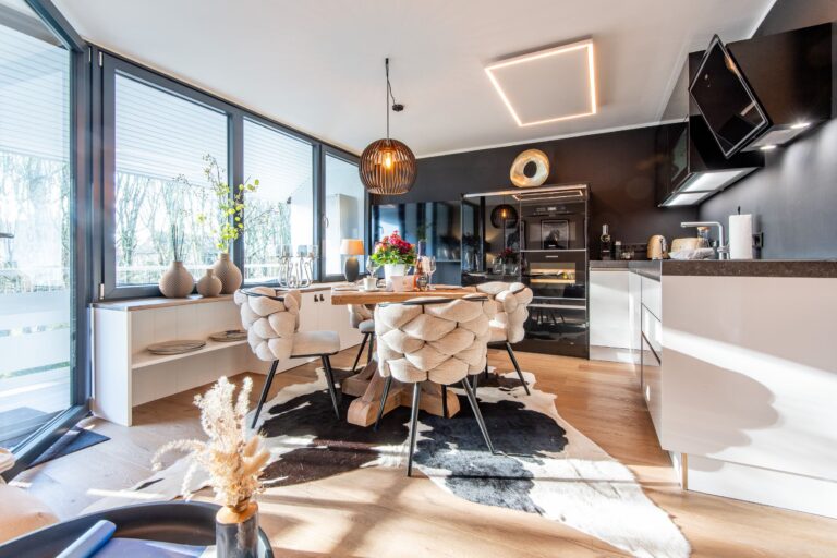 Küche in Ferienwohnung auf Sylt