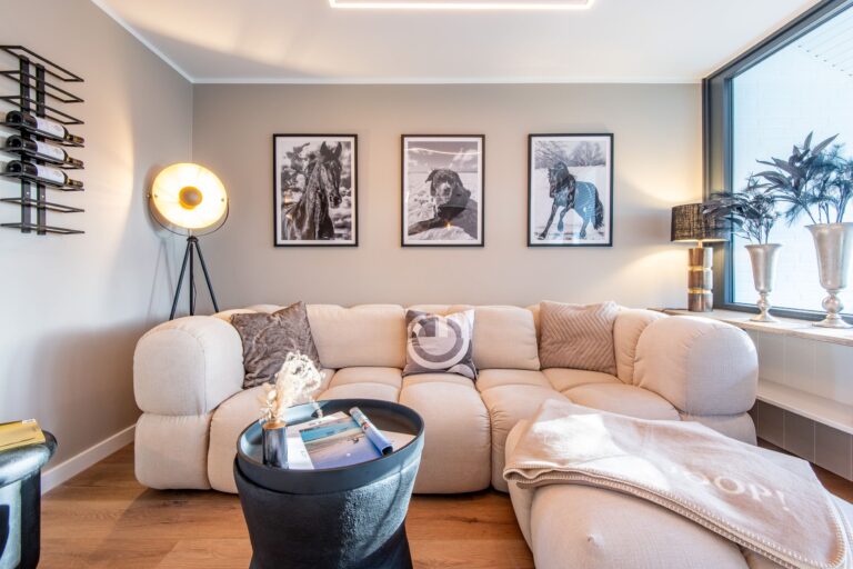 Couch in Ferienwohnung auf Sylt