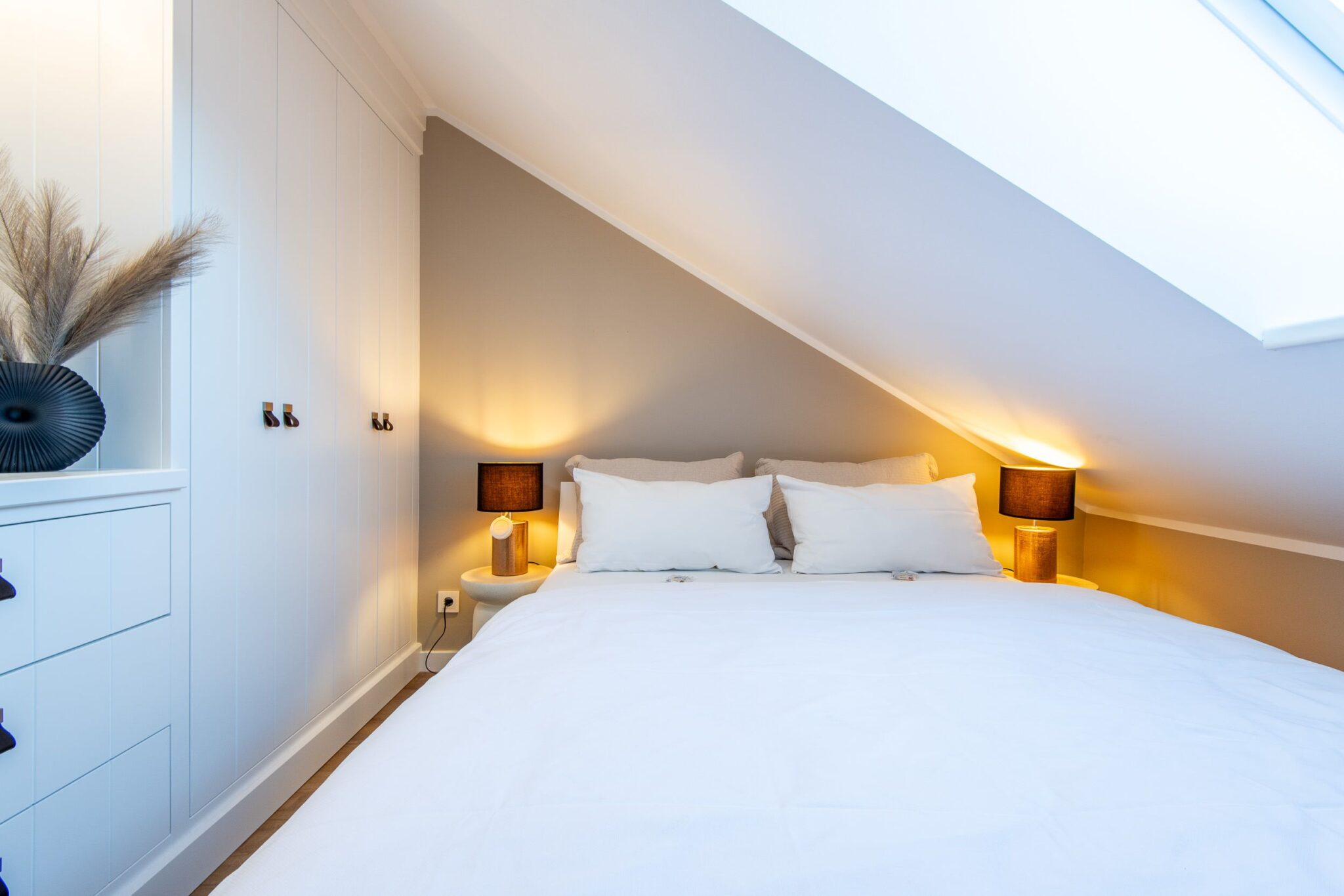 Schlafzimmer in Ferienwohnung auf Sylt