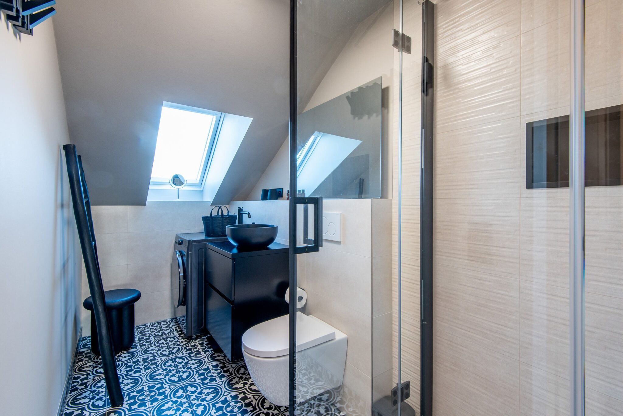 Badezimmer in Ferienwohnung auf Sylt