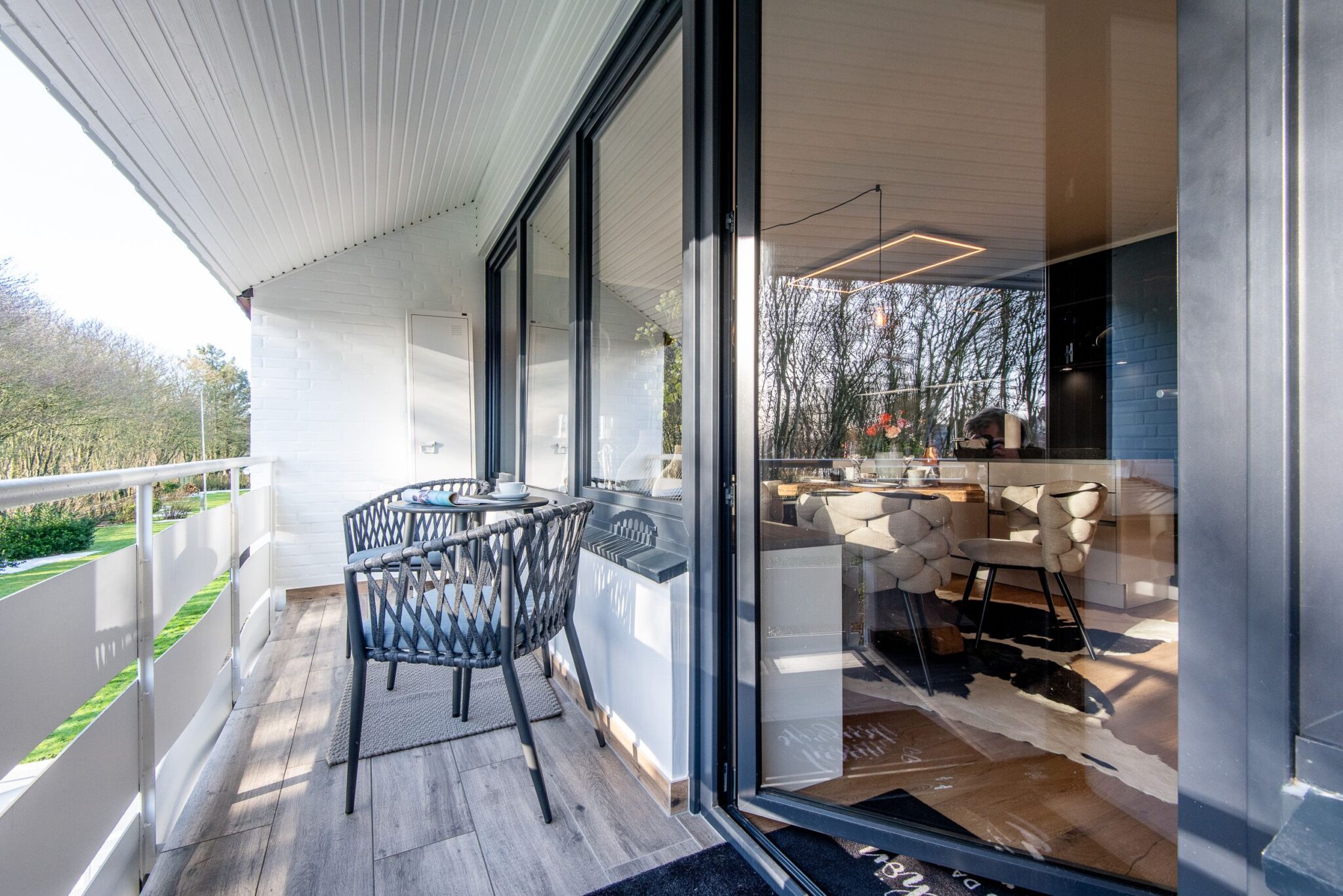 Balkon zu Ferienwohnung auf Sylt