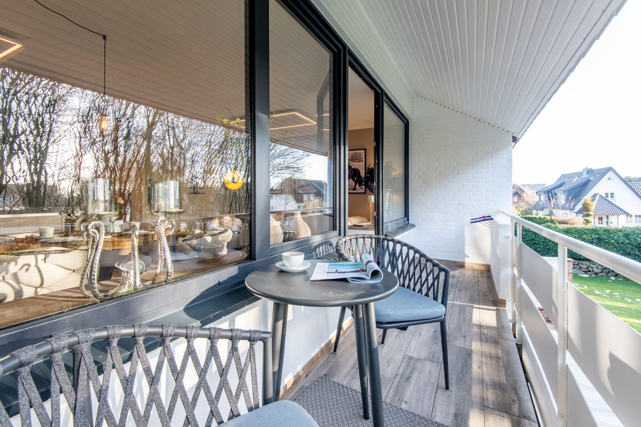 Balkon zu Ferienwohnung auf Sylt