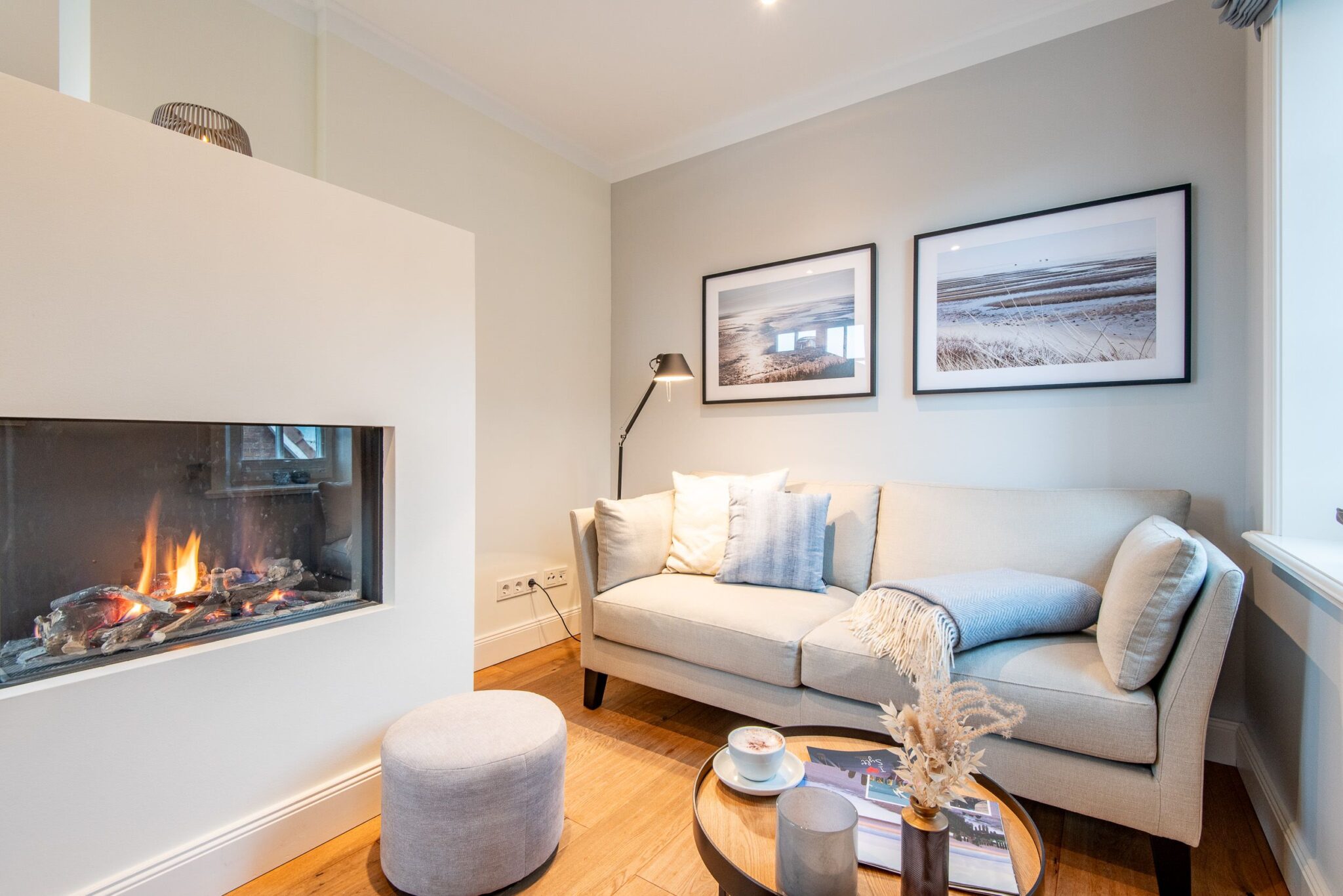 Kamin in Ferienwohnung auf Sylt