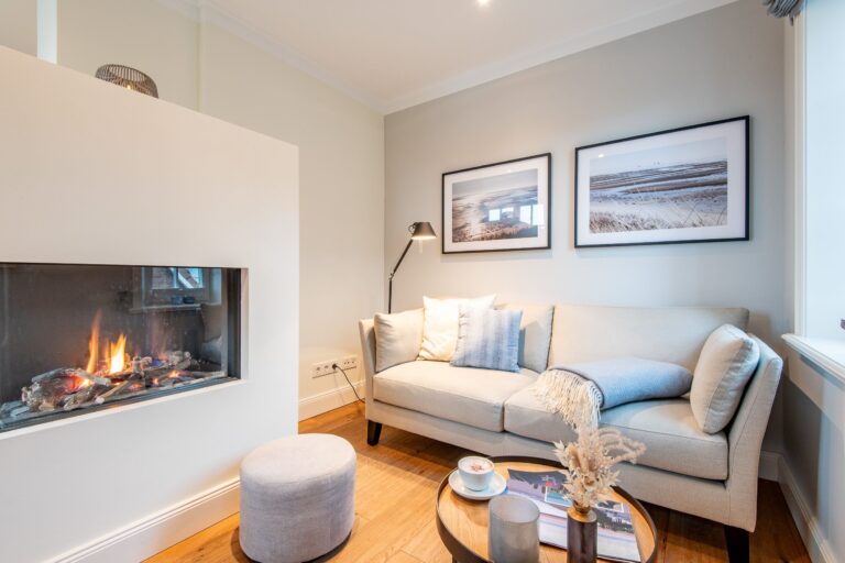Kamin in Ferienwohnung auf Sylt