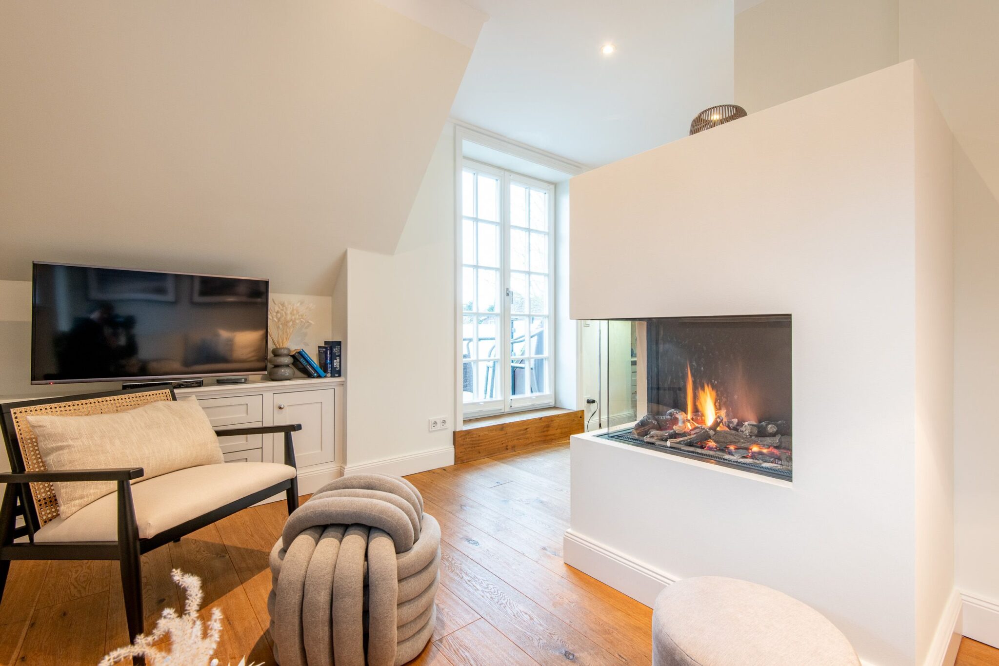 Kamin in Ferienwohnung auf Sylt