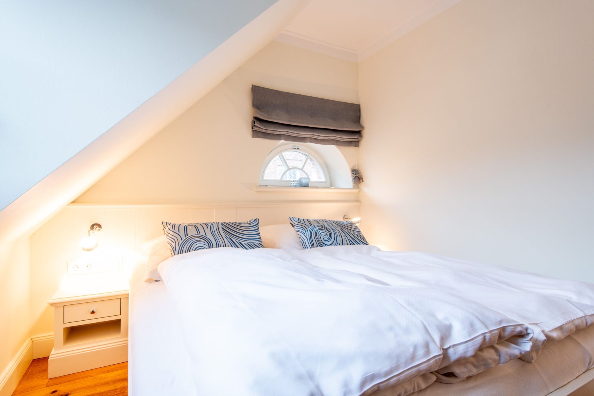 Schlafzimmer in Ferienwohnung auf Sylt