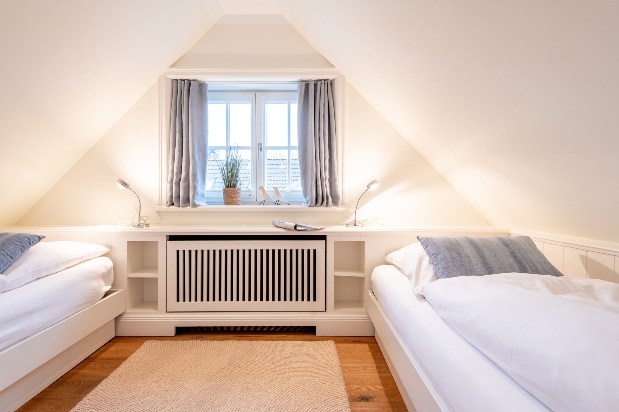 Schlafzimmer in Ferienwohnung auf Sylt