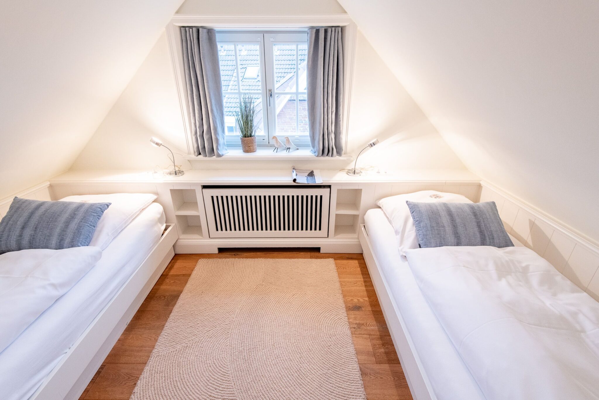 Schlafzimmer in Ferienwohnung auf Sylt