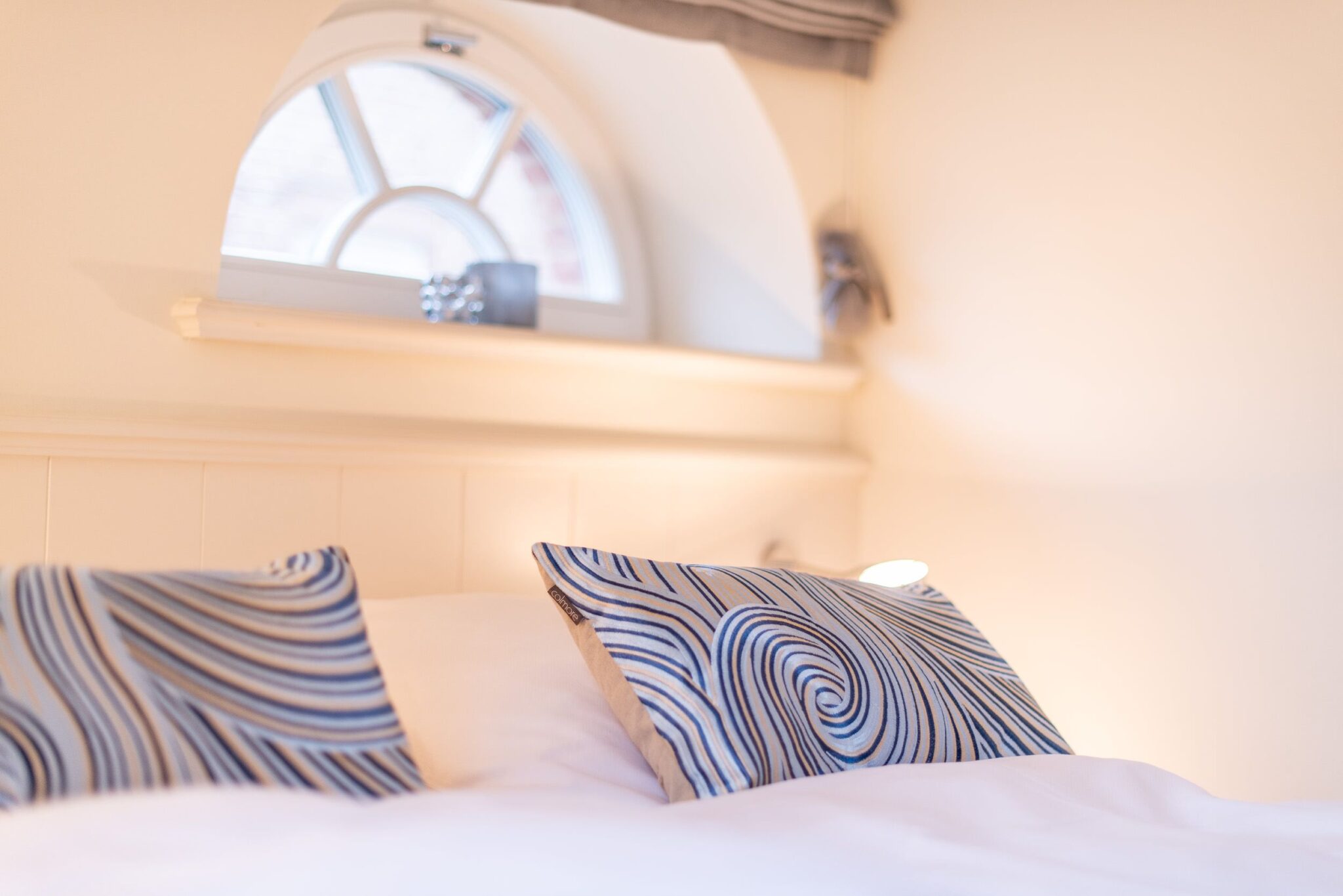 Doppelbett in Ferienwohnung auf Sylt