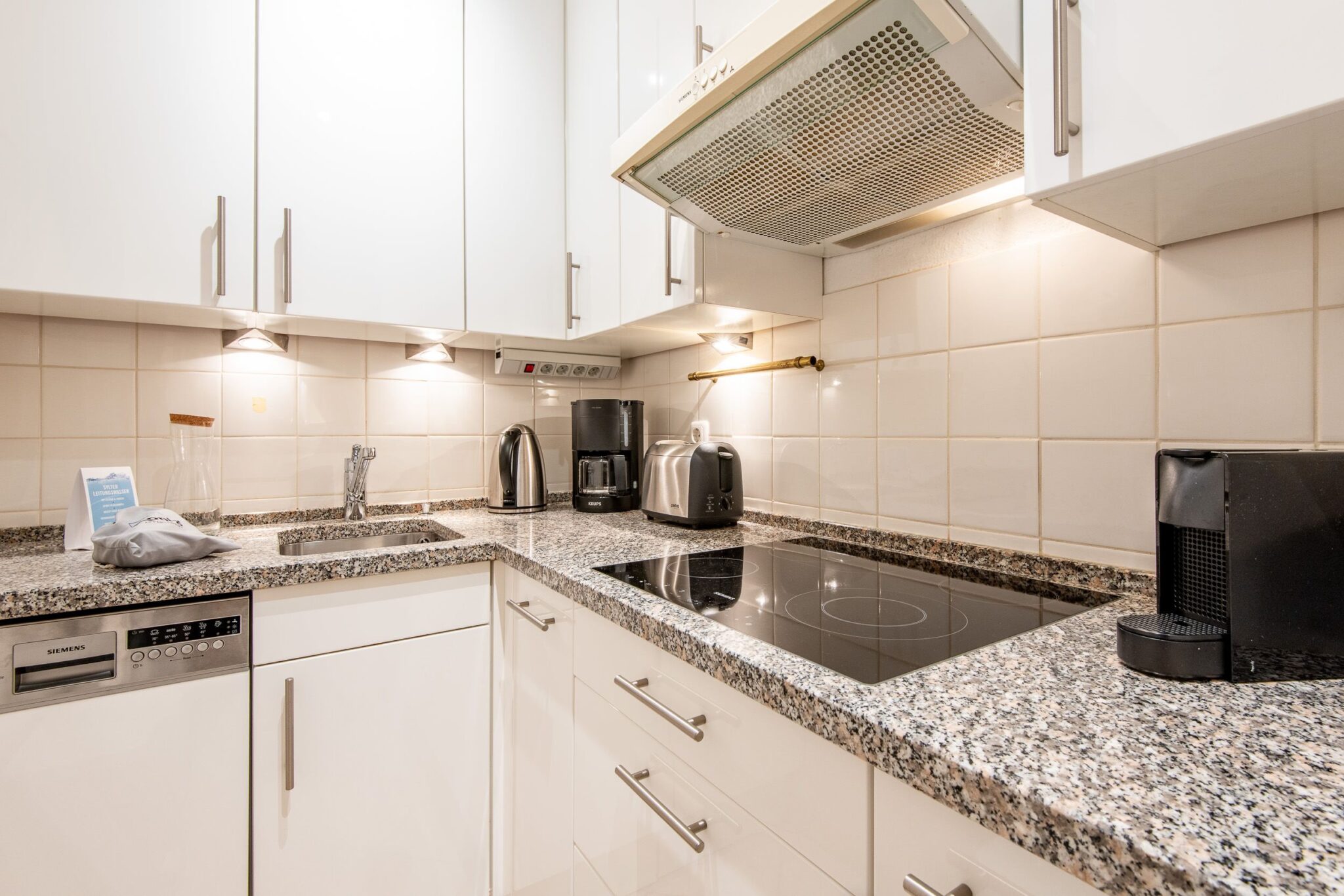 Küche in Ferienwohnung auf Sylt