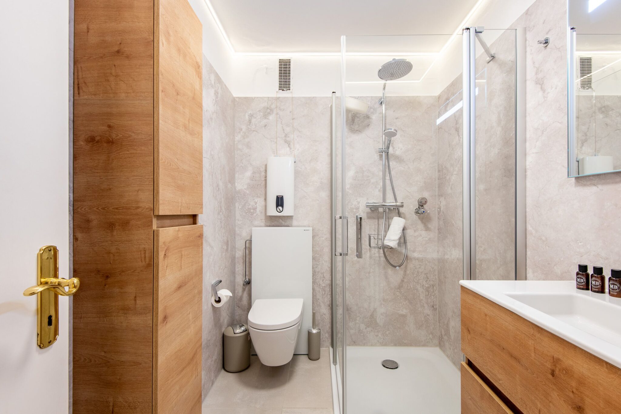 Badezimmer in Ferienwohnung auf Sylt