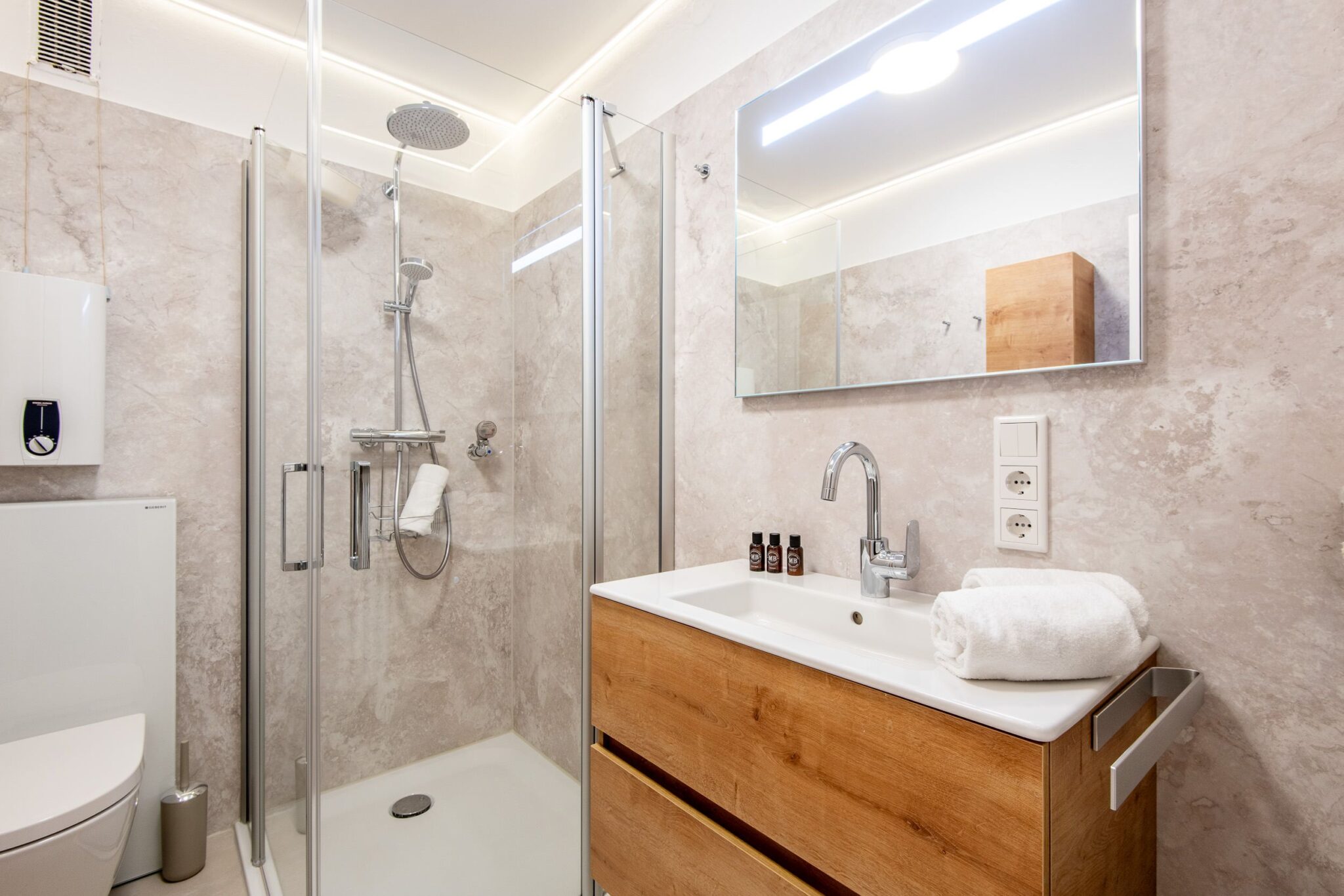 Bad in Ferienwohnung auf Sylt