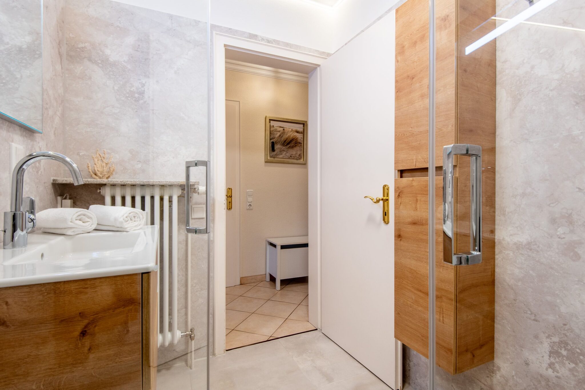 Bad in Ferienwohnung auf Sylt