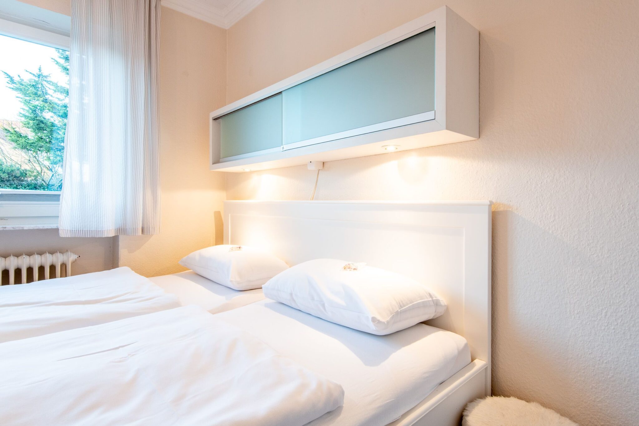 Schlafzimmer in Ferienwohnung auf Sylt