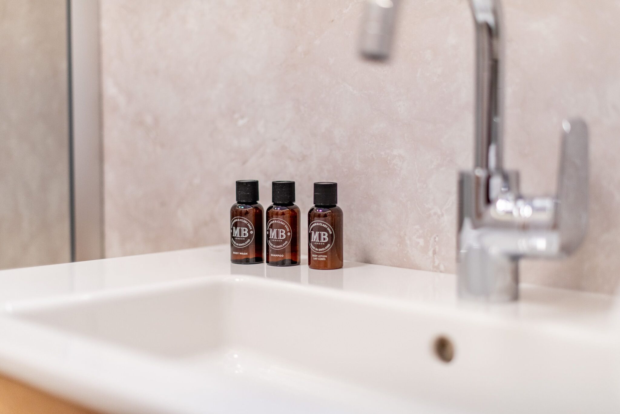 Badezimmer in Ferienwohnung auf Sylt