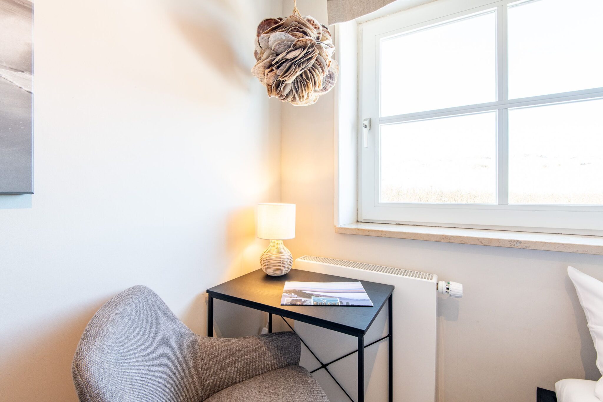 Schreibtisch in Ferienwohnung auf Sylt