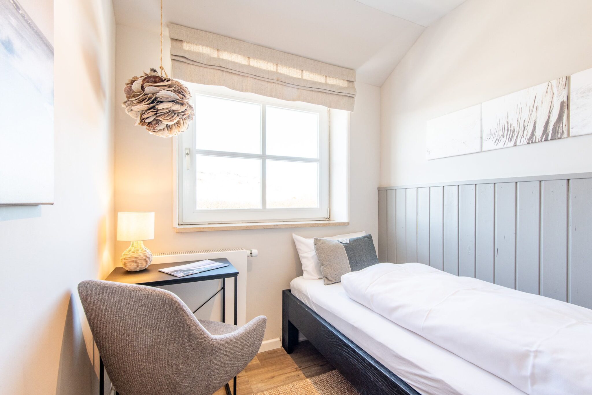 Schlafzimmer in Ferienwohnung auf Sylt