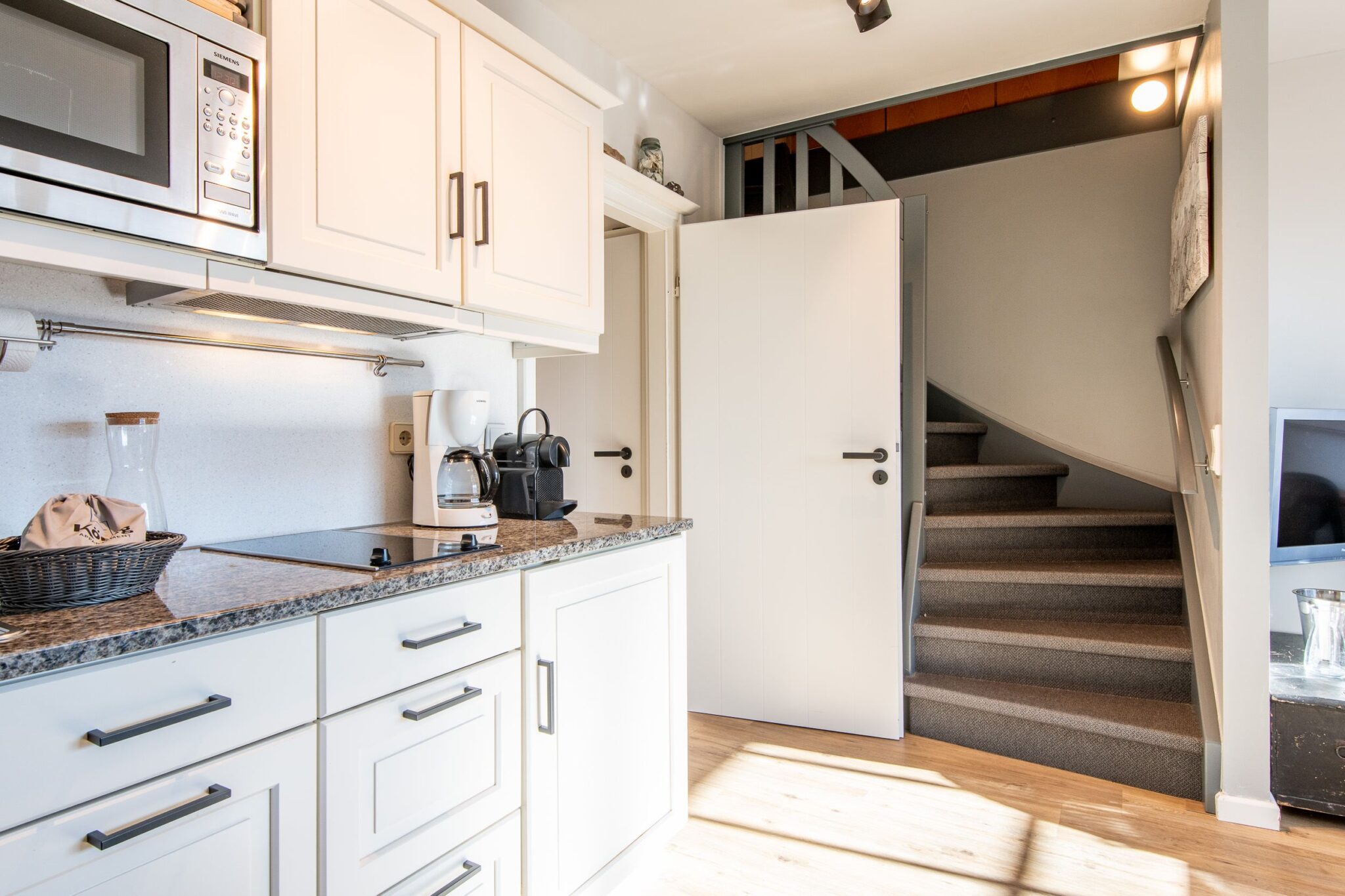 offene Küche in Ferienwohnung auf Sylt