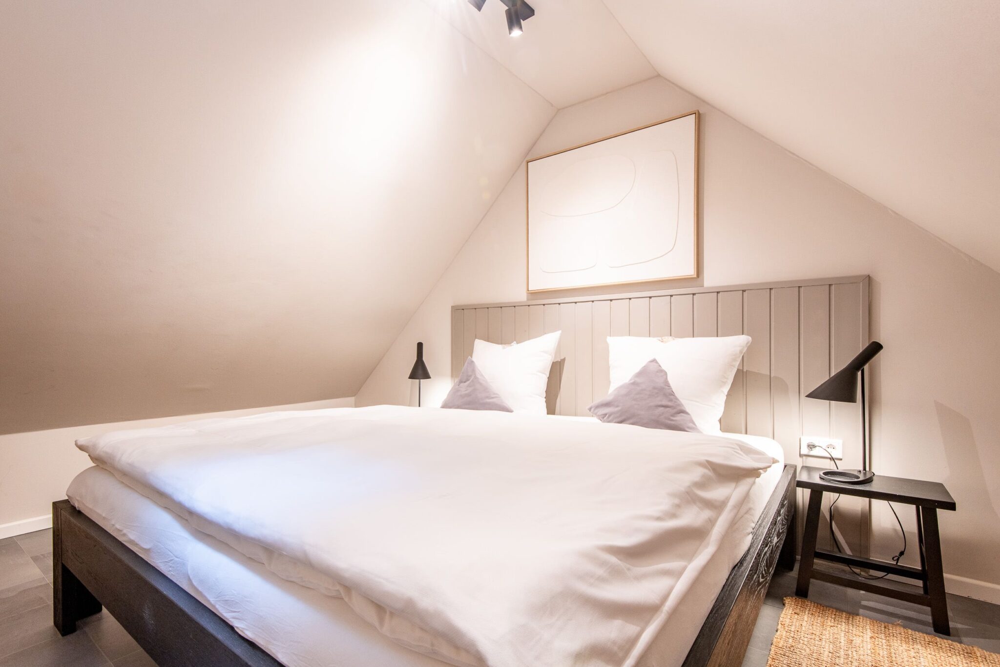 Schlafzimmer in Ferienwohnung auf Sylt