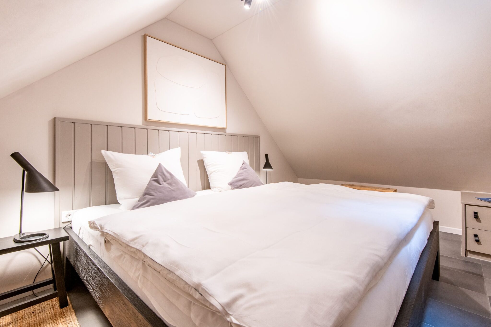 Schlafzimmer in Ferienwohnung auf Sylt