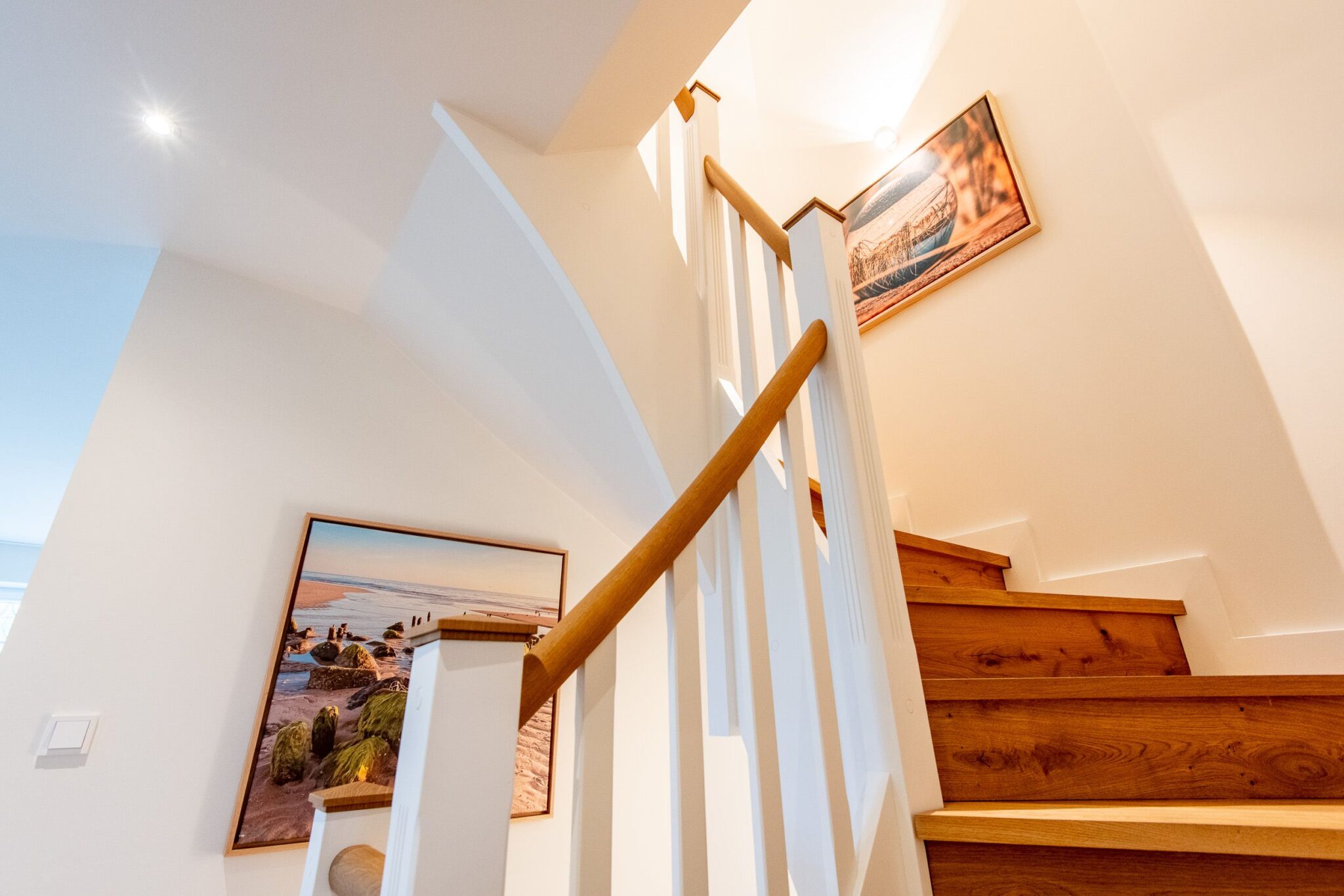 Treppe in Ferienhaus auf Sylt
