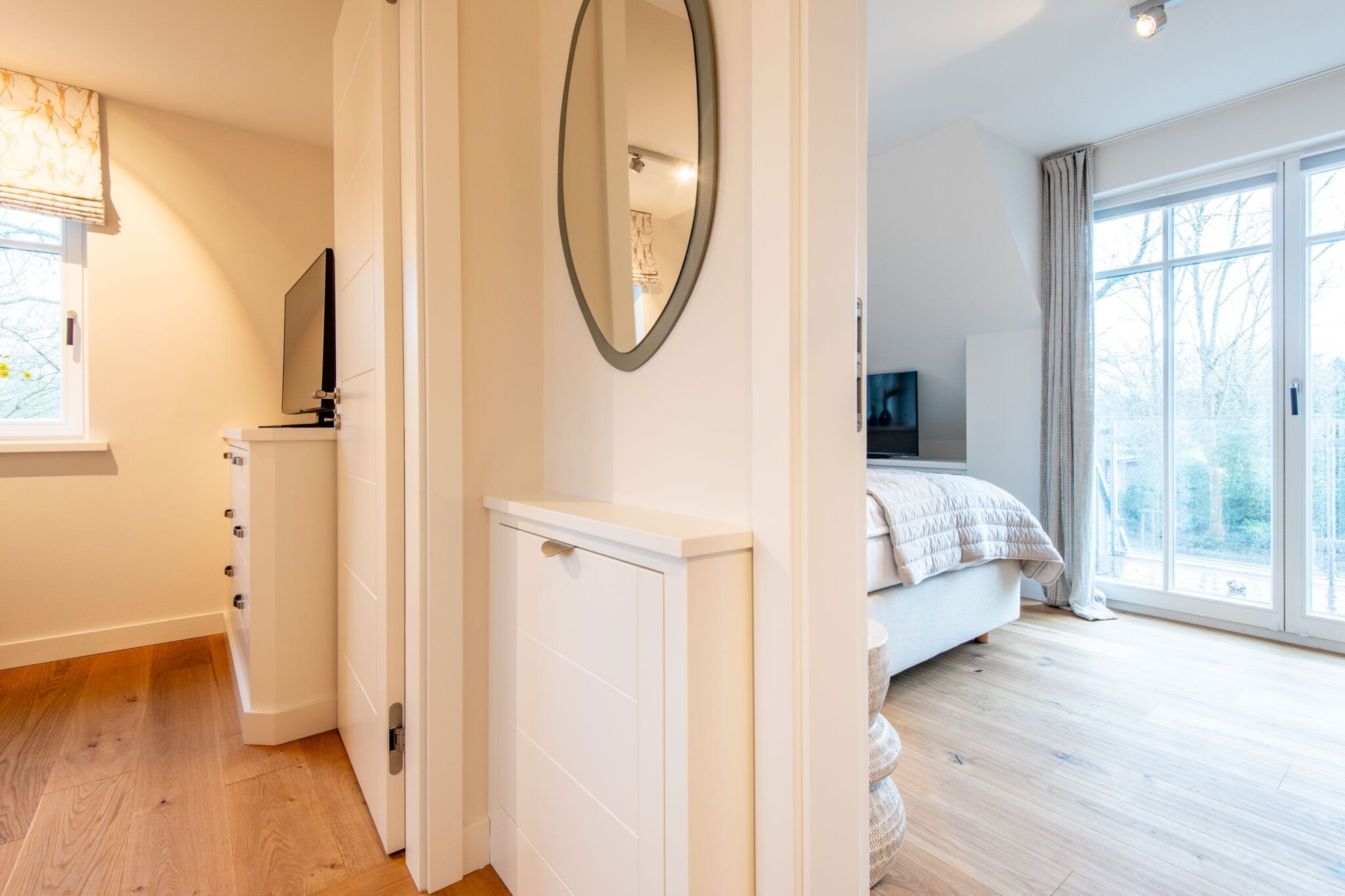 Schlafzimmer in Ferienhaus auf Sylt