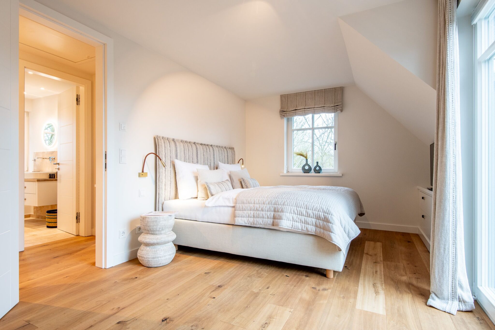 Schlafzimmer in Ferienhaus auf Sylt
