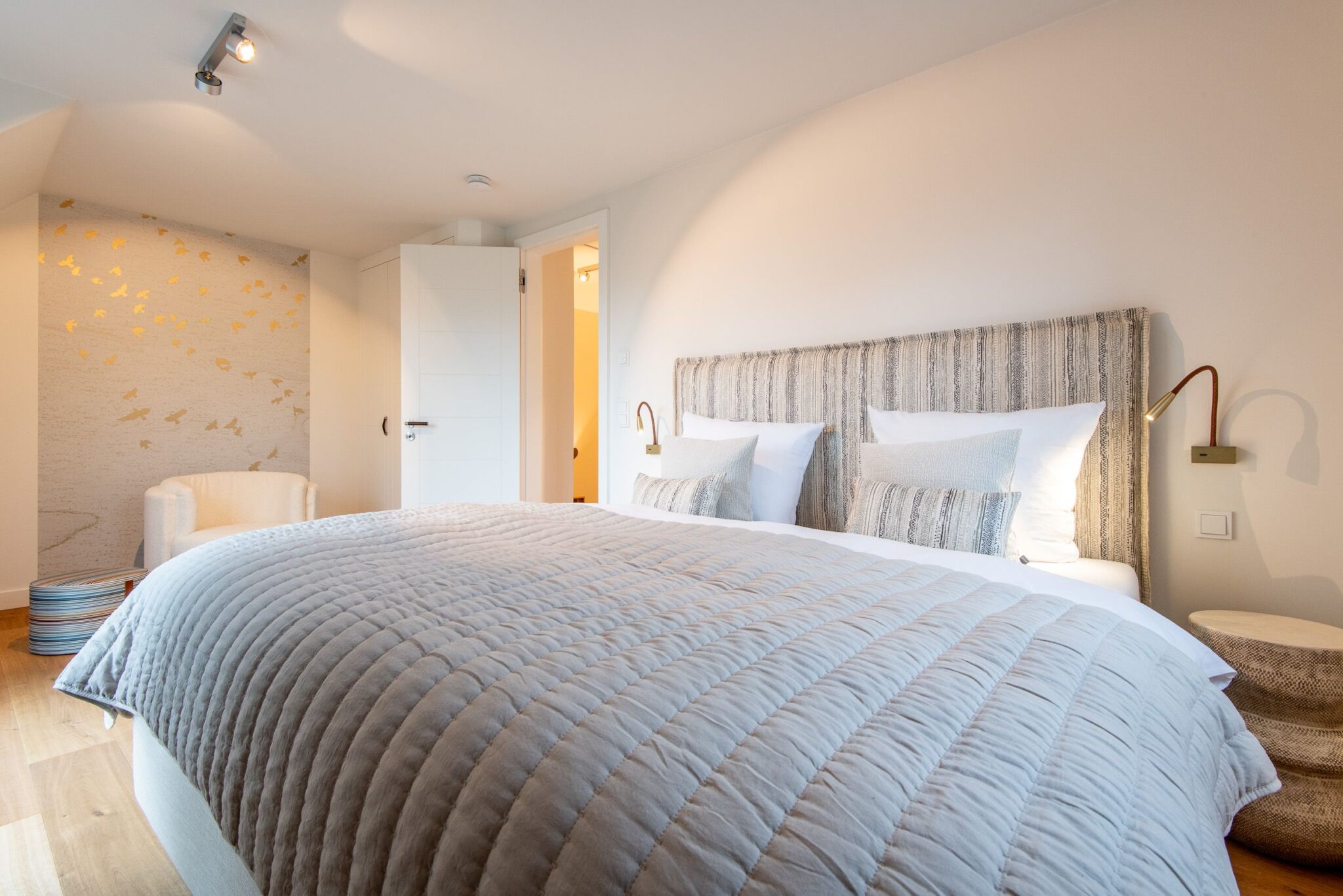 Schlafzimmer in Ferienhaus auf Sylt