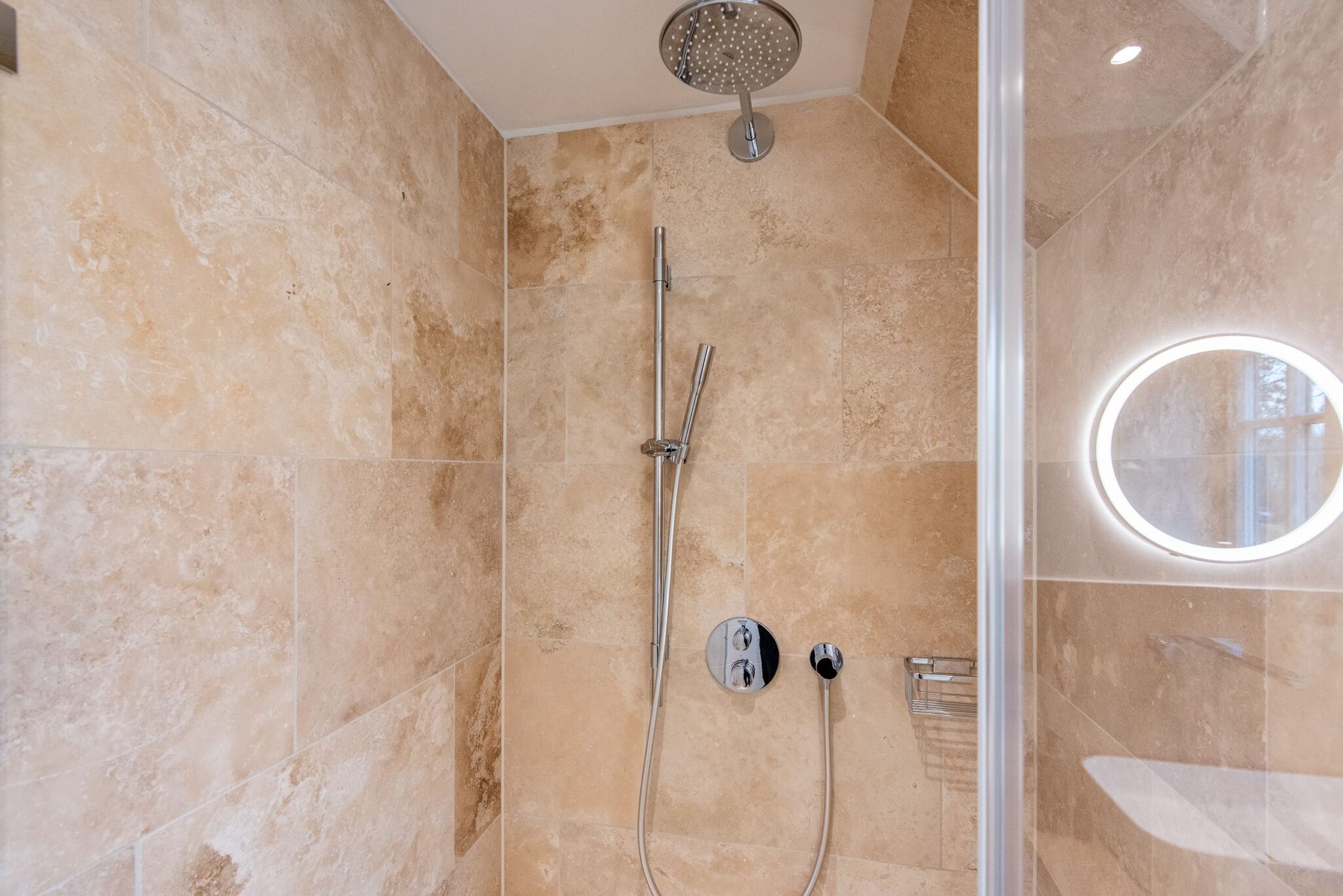 Dusche in Ferienhaus auf Sylt