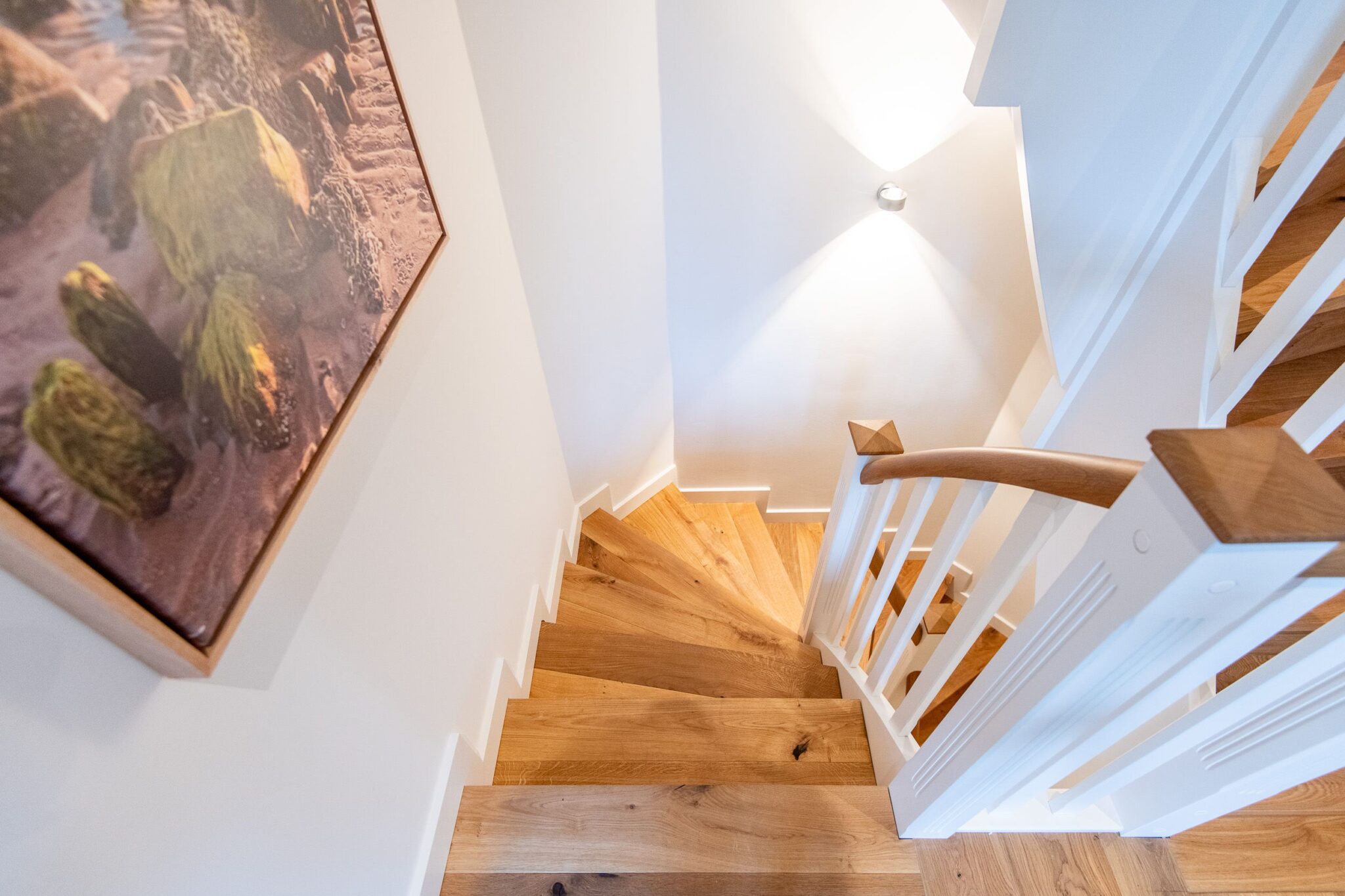 Treppe in Ferienhaus auf Sylt
