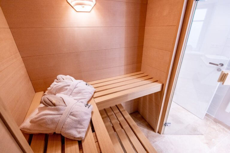 Sauna in Ferienhaus auf Sylt