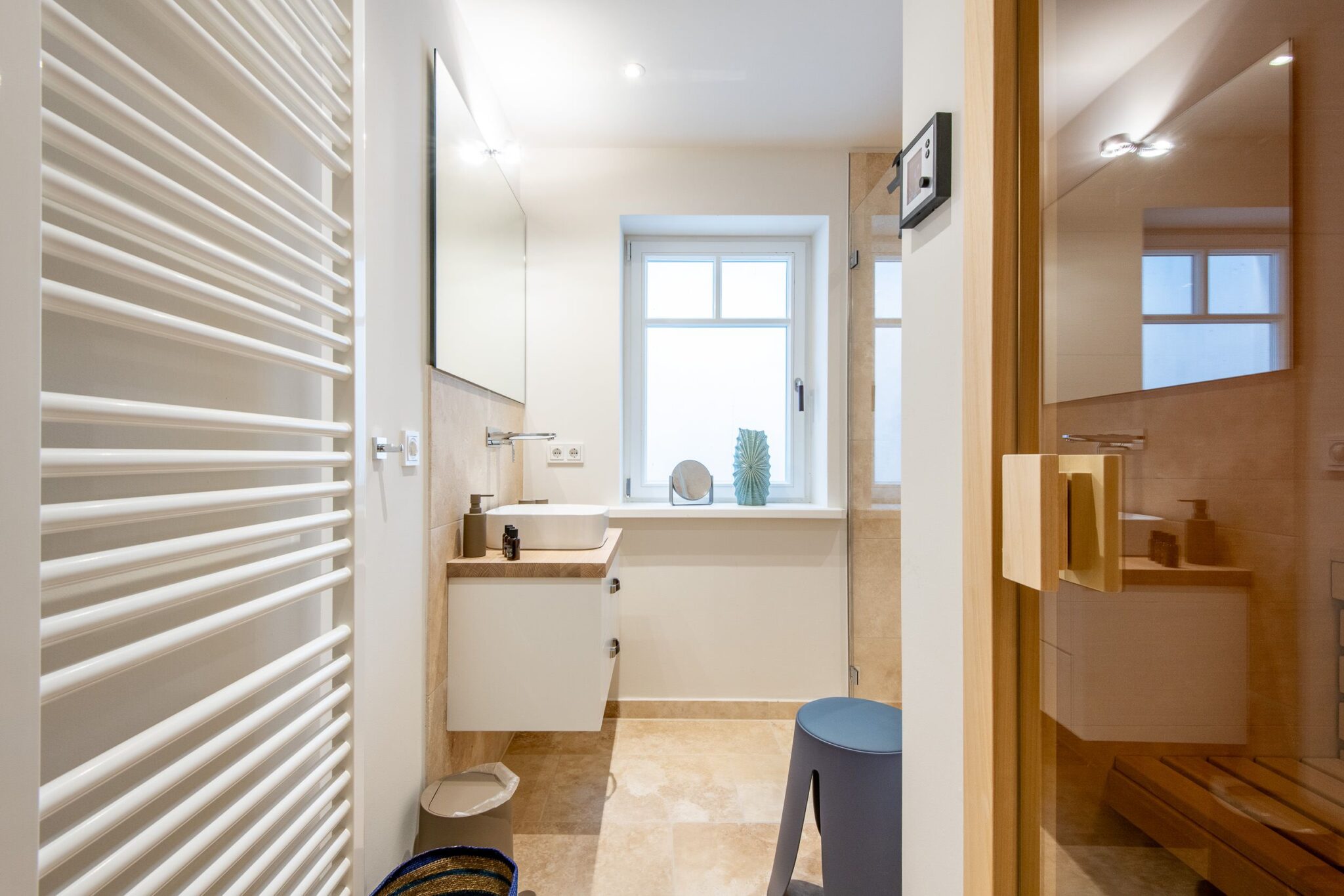 Sauna in Ferienhaus auf Sylt