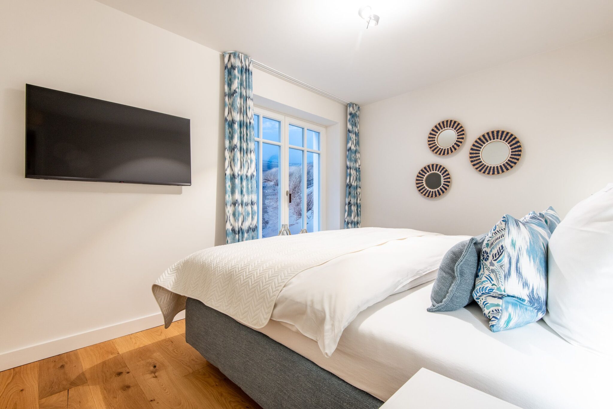 Schlafzimmer in Ferienhaus auf Sylt