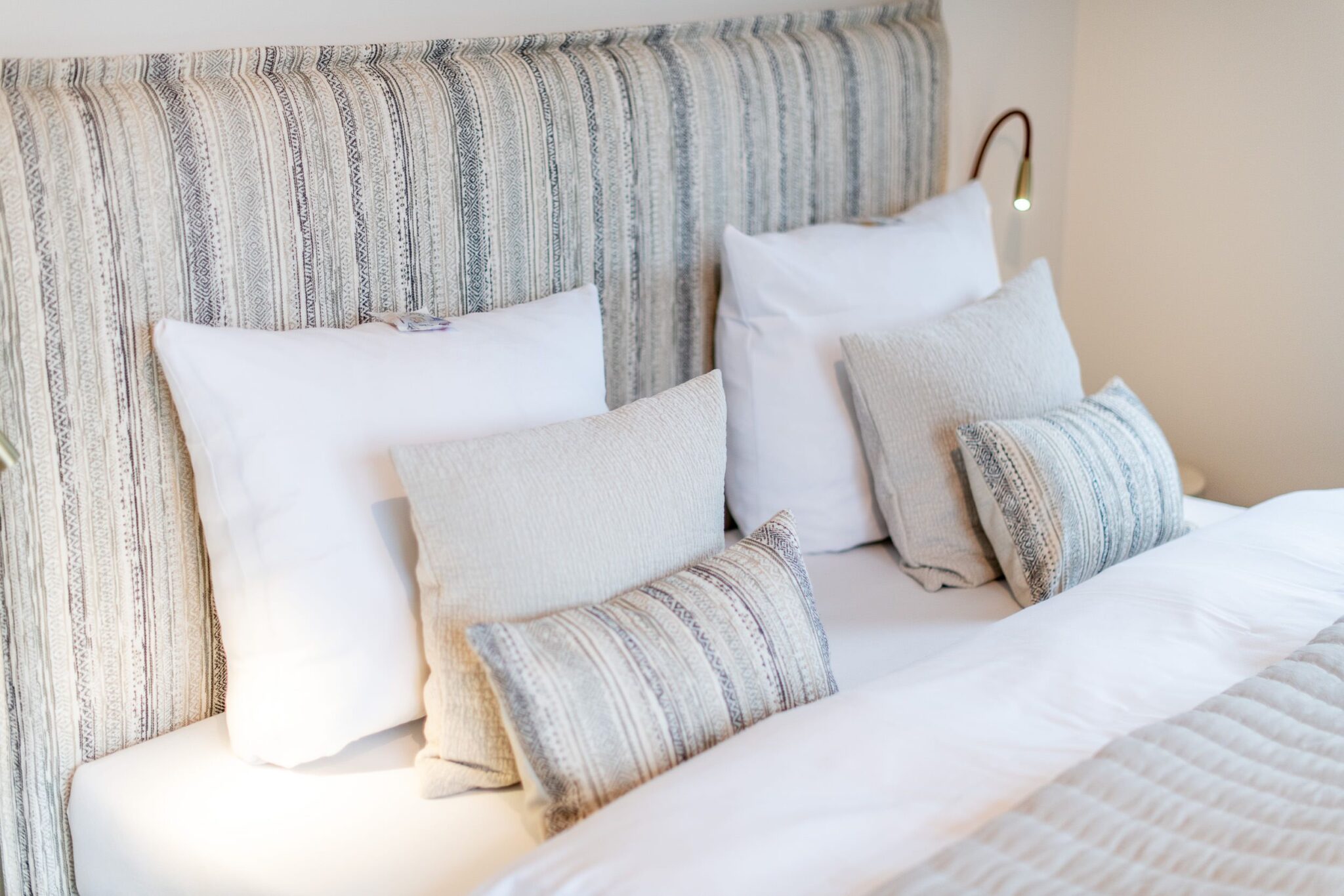 Doppelbett in Ferienhaus auf Sylt