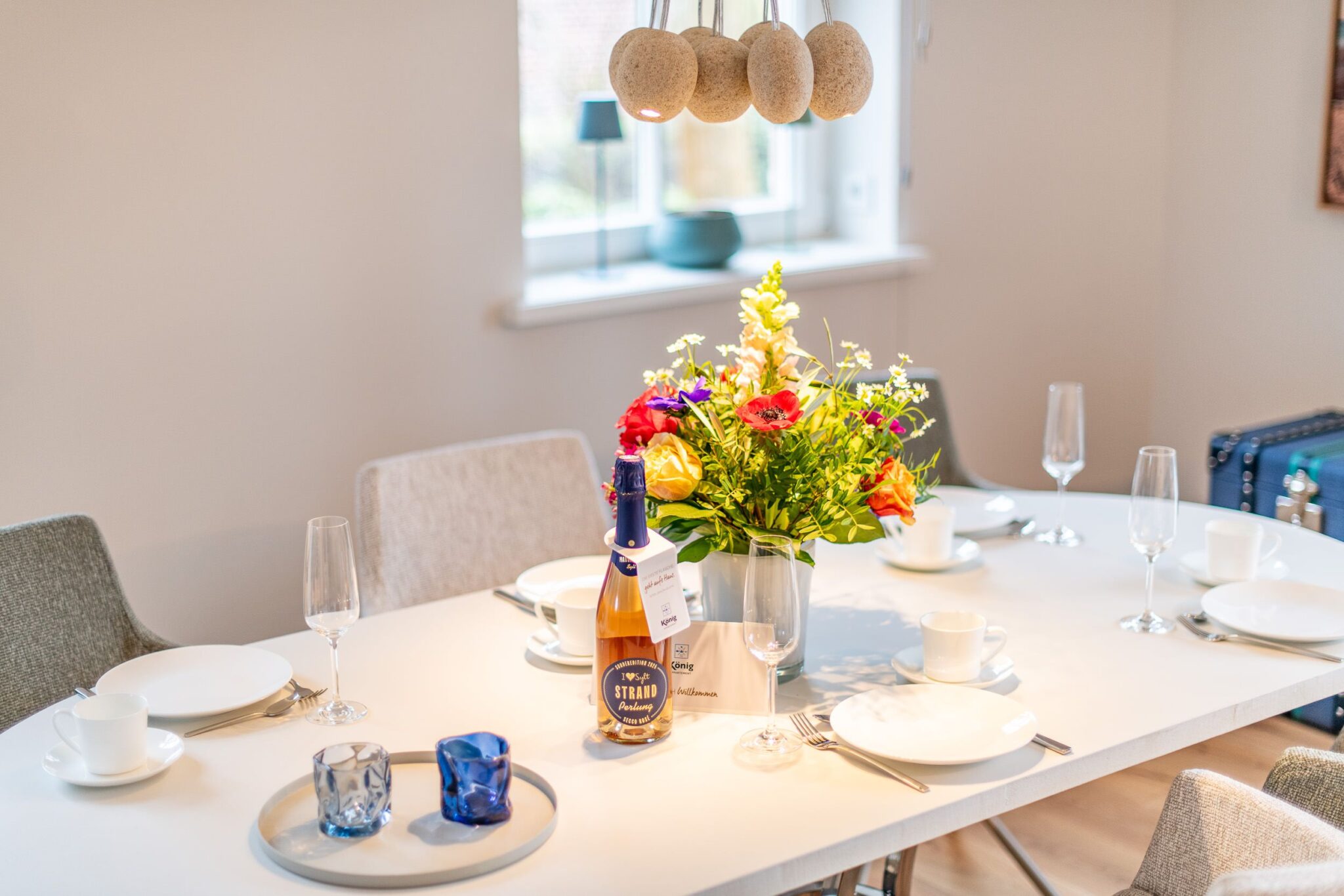 Esstisch in Ferienhaus auf Sylt